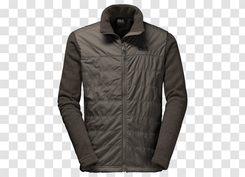 T-shirt Jacket Jack Wolfskin Coat Clothing - Brown Olives Transparent PNG