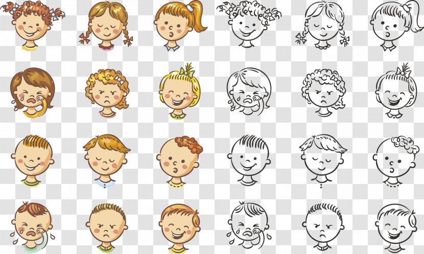 Drawing Child Royalty-free Illustration - Smile - Children Avatar Transparent PNG