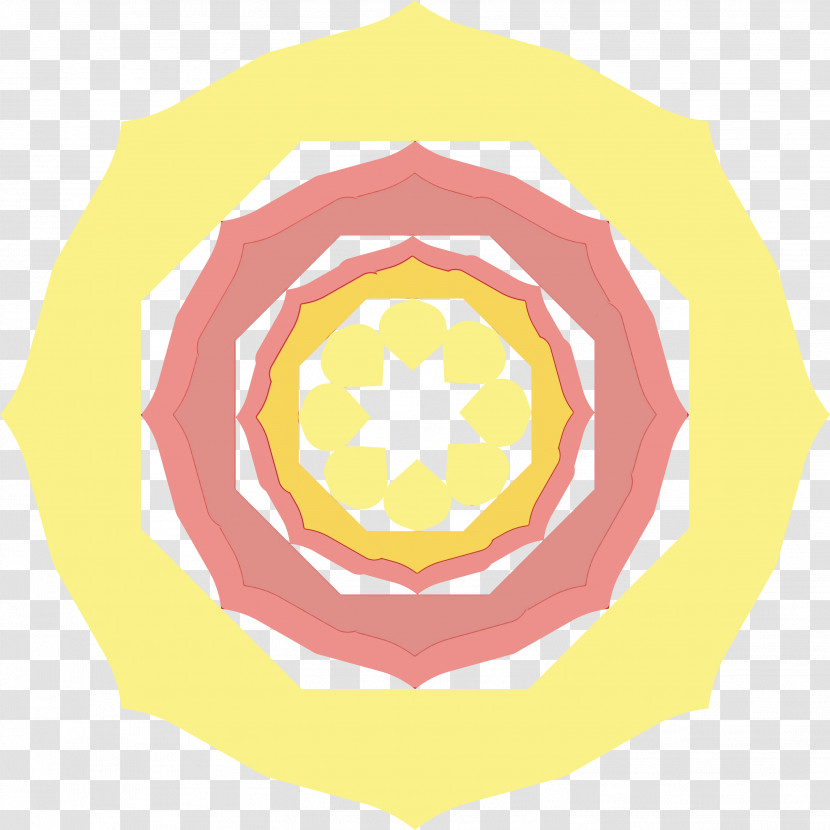 Circle Yellow Petal Area Font Transparent PNG