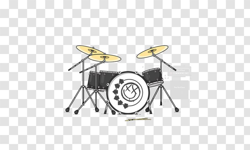 Bass Drum Drums Tom-tom Illustration - Heart - Hand-painted Flat Guitar Transparent PNG