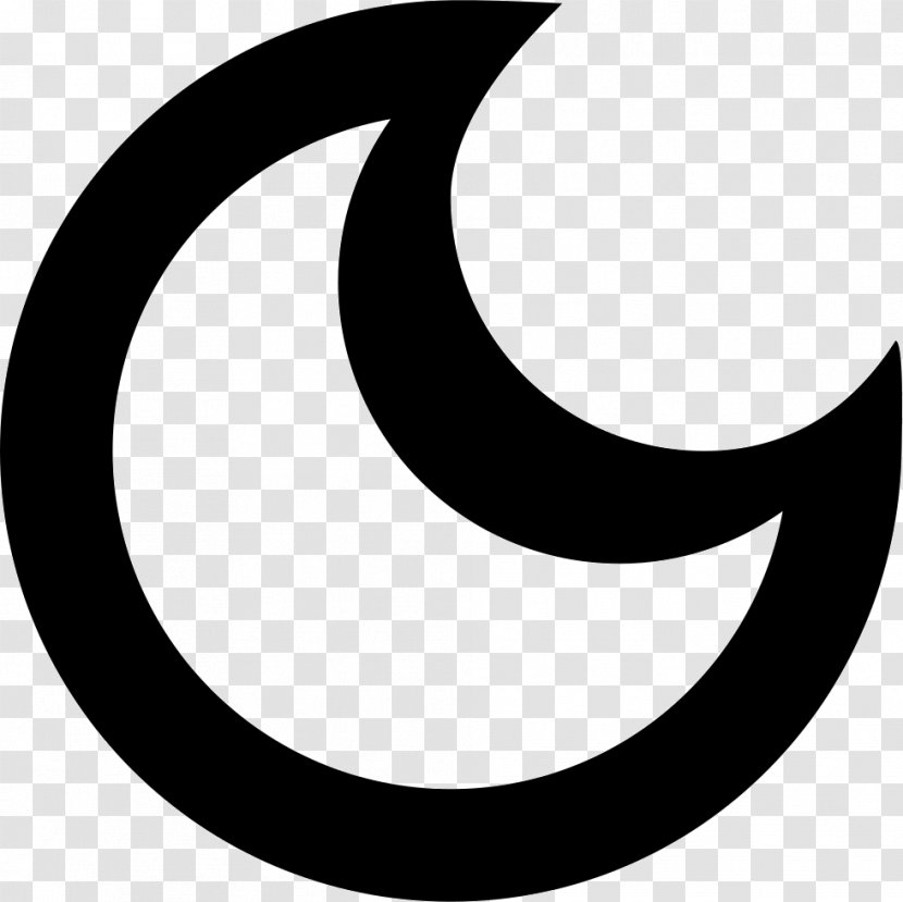 Crescent Lunar Phase Moon Symbol Transparent PNG