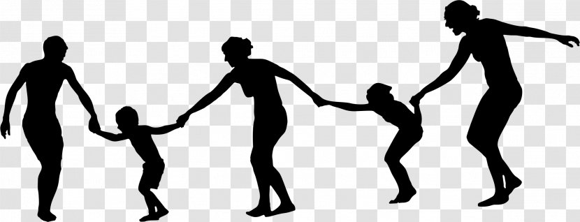 Silhouette Holding Hands Clip Art - Joint Transparent PNG