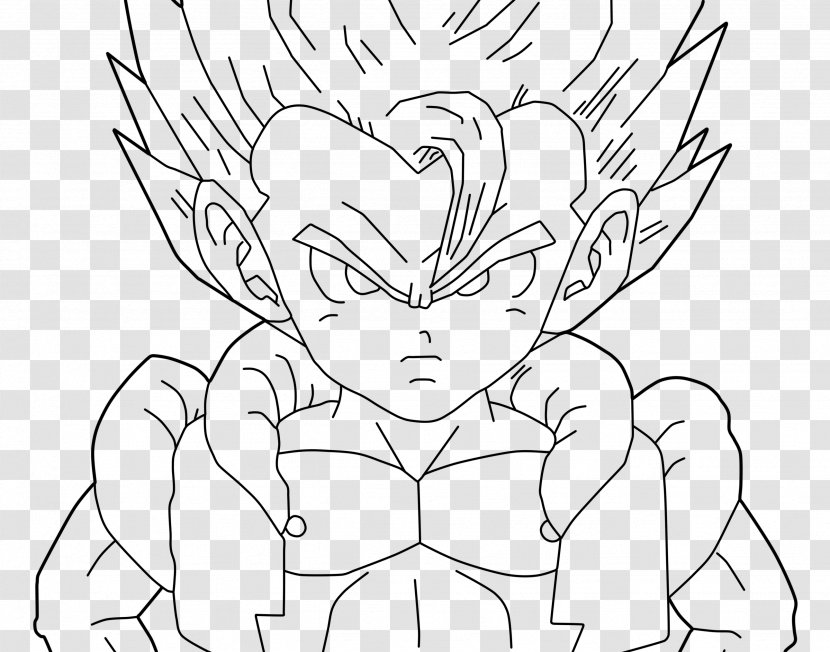Gogeta Vegeta Goku Trunks Gohan - Heart - Drawing Kid Transparent PNG