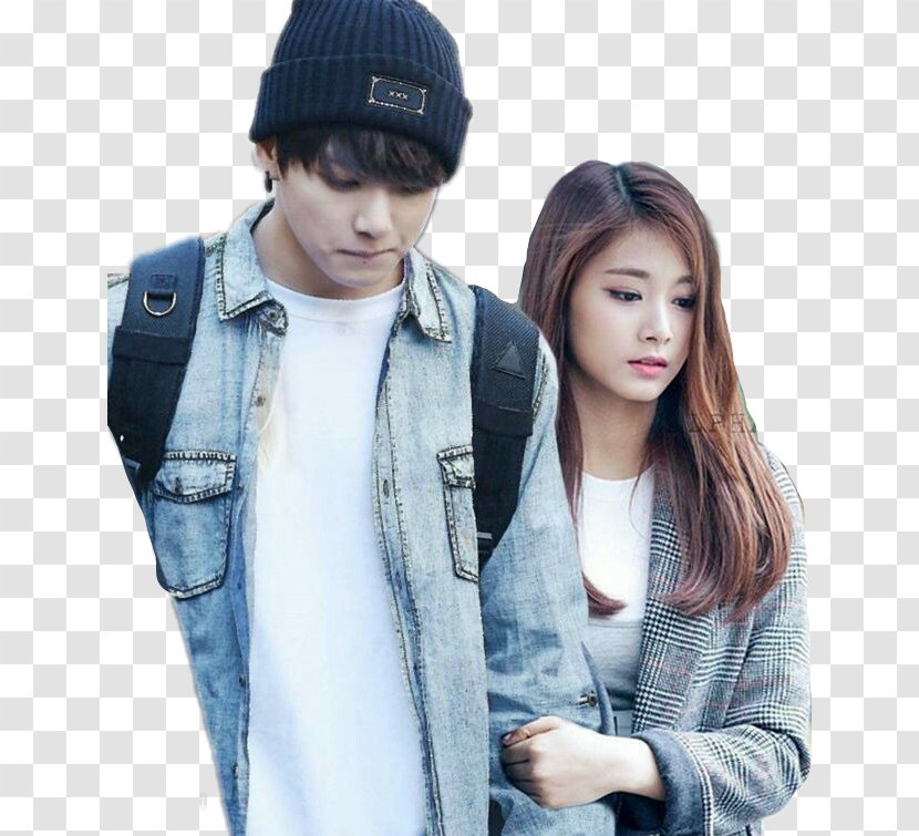 TZUYU Jungkook South Korea BTS TWICE - Watercolor - Brother Sister Transparent PNG