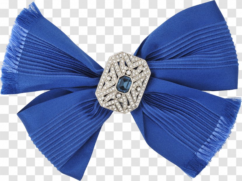 Blue Brooch Bow Tie Clip Art - Pin Transparent PNG