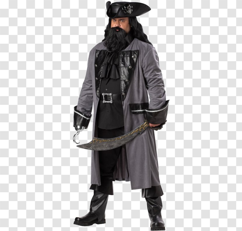 Costume Party Halloween Piracy Clothing - Blackbeard - Shirt Transparent PNG