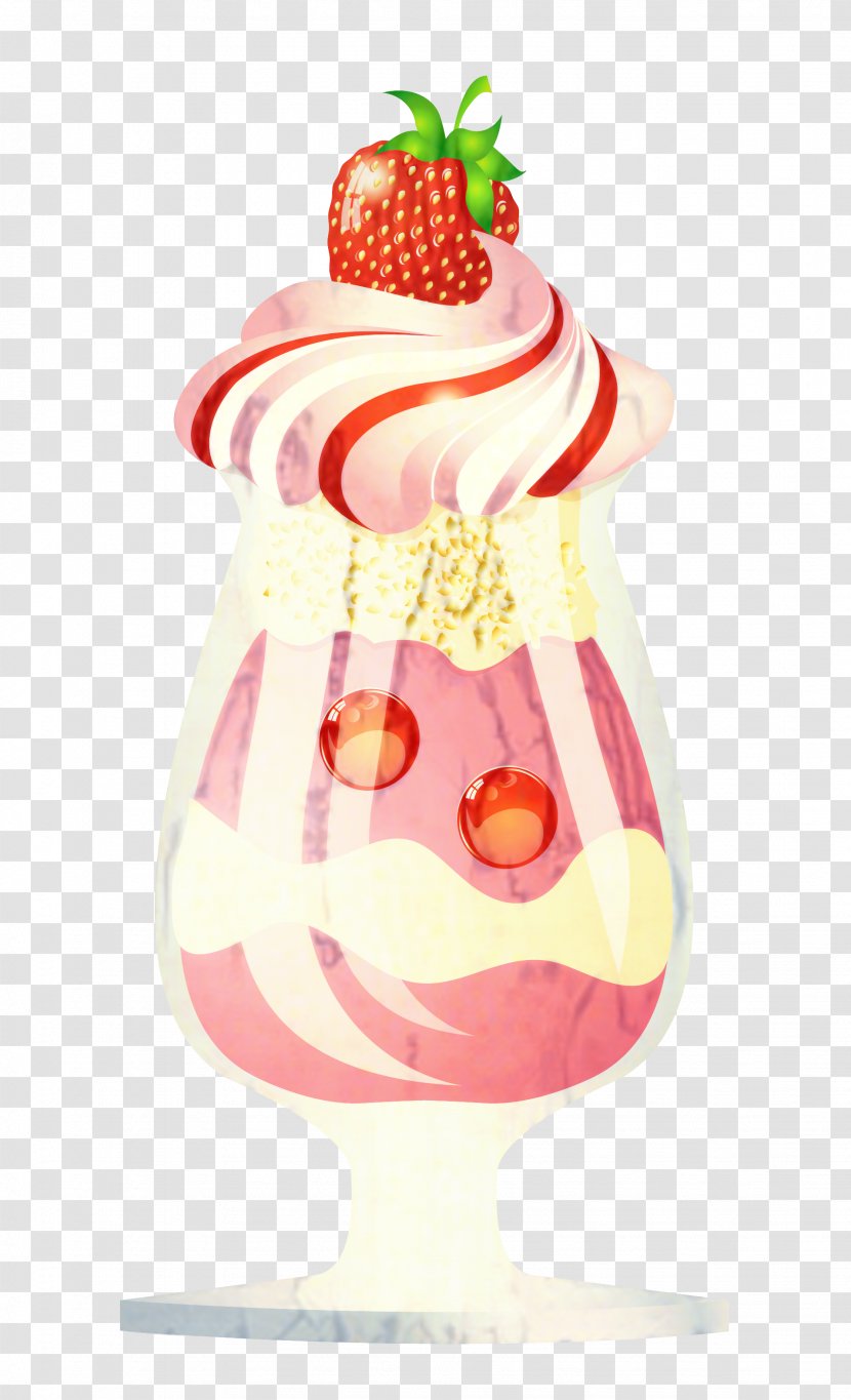 Ice Cream Background - Parlor - Plant Strawberries Transparent PNG