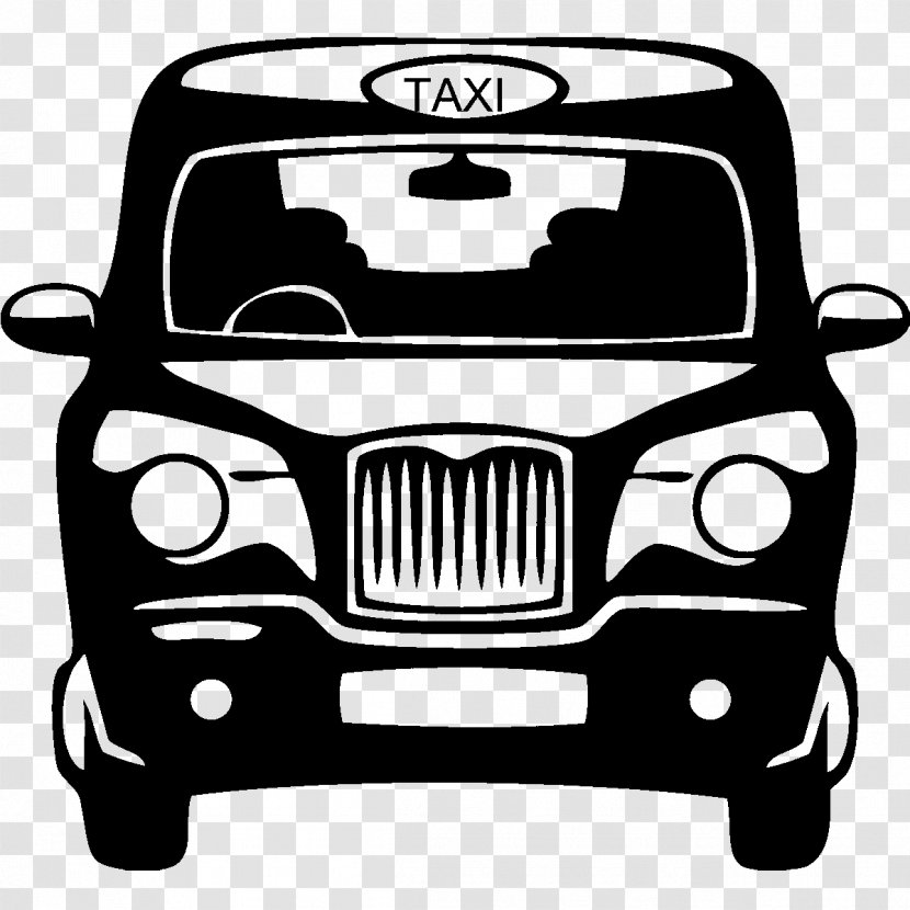 Wall Decal Taxi Sticker - Hackney Carriage Transparent PNG
