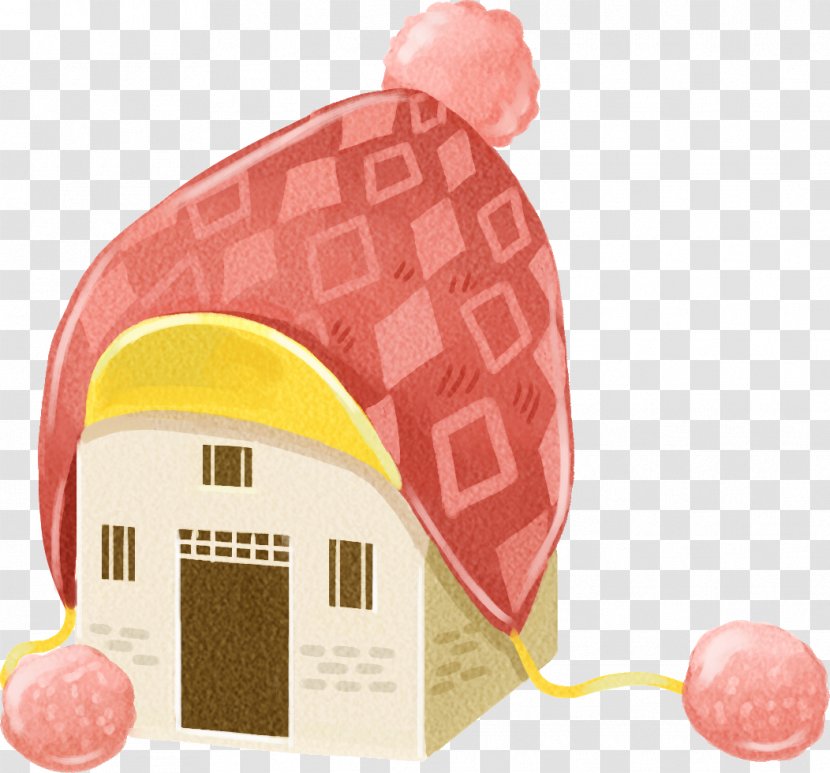Cartoon Pink Hat - Transparency And Translucency - House Transparent PNG
