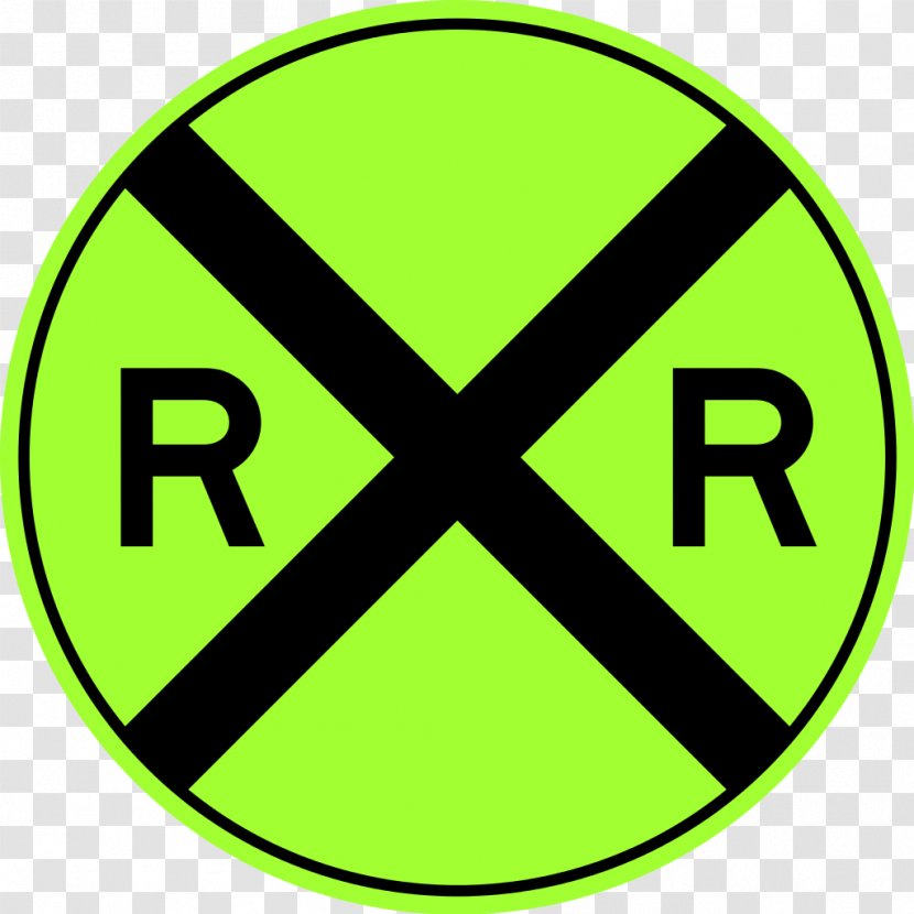 Rail Transport Train Level Crossing Track Crossbuck - Road Sign Transparent PNG