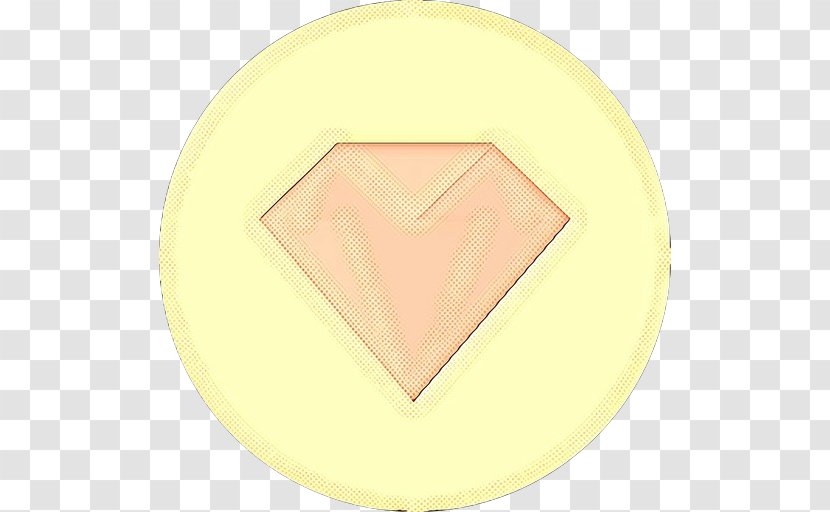 Pink Yellow Heart Peach Material Property - Beige Transparent PNG