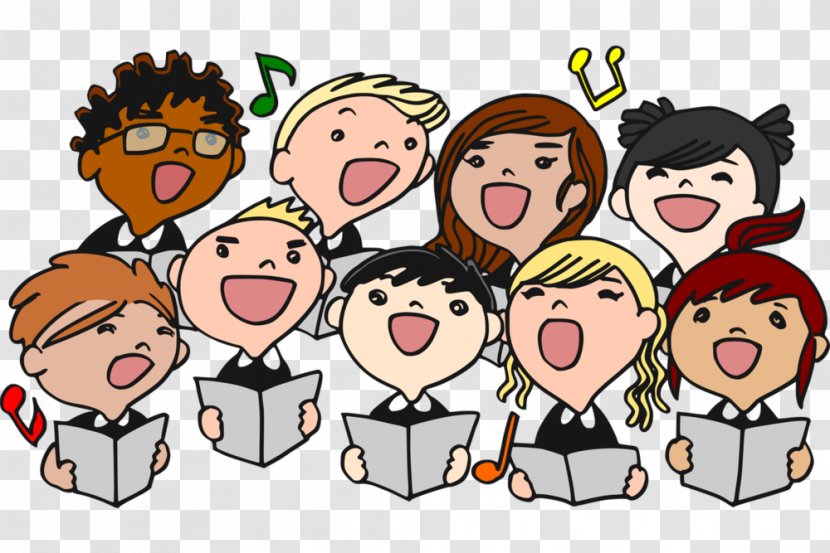 Children's Choir Singing Boys' - Animated Cartoon Transparent PNG