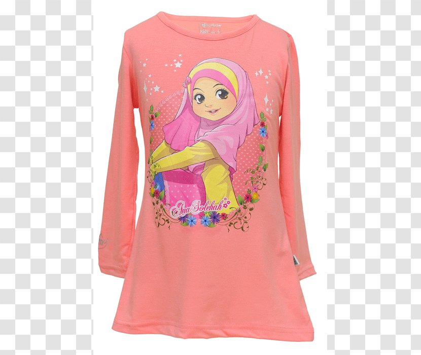 Long-sleeved T-shirt Pink M - Tshirt - Islamic Shopping Transparent PNG