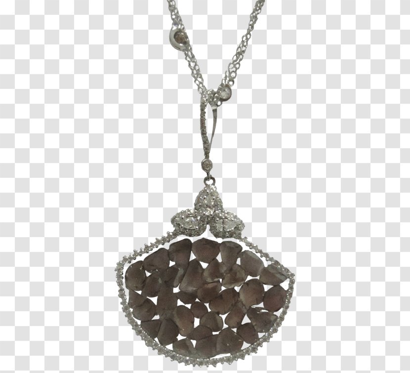 Locket Necklace Body Jewellery Silver Chain - Gemstone Transparent PNG