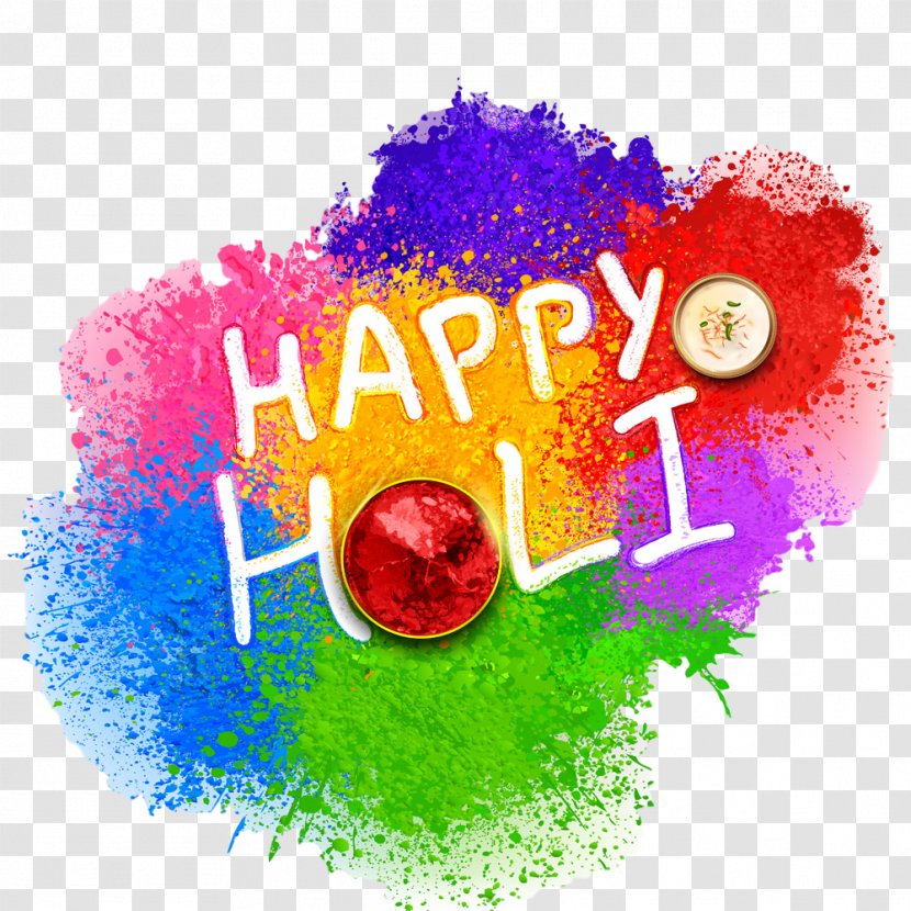 Holi Happy Colorful - Magenta - Logo Transparent PNG