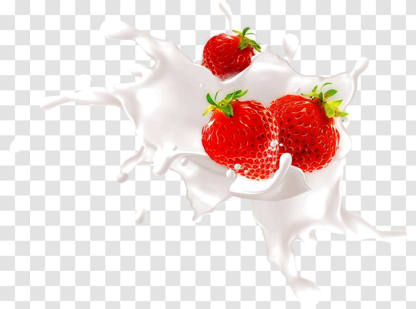 Strawberry Milkshake Frutti Di Bosco - Superfood - Milk Transparent PNG