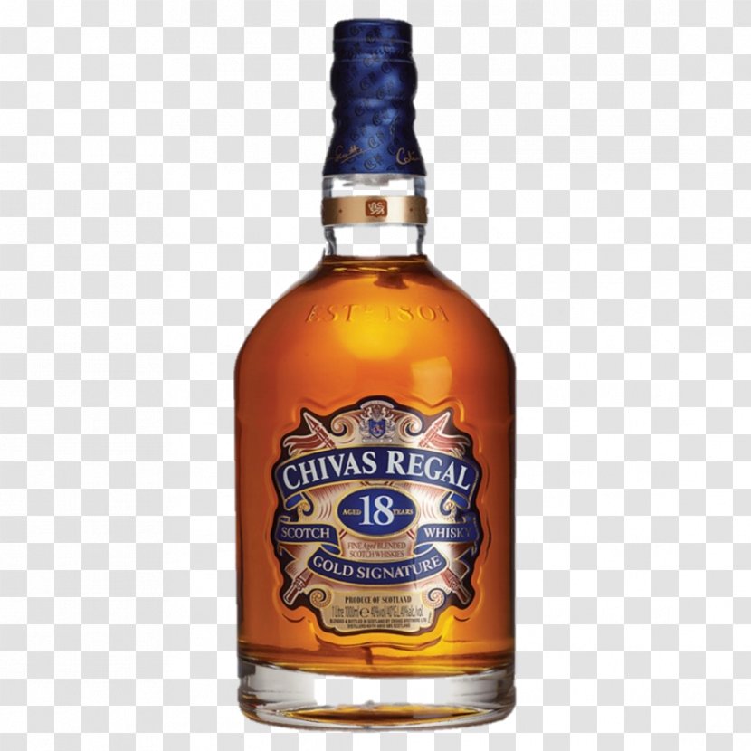 Chivas Regal Scotch Whisky Blended Whiskey Distilled Beverage - Bottle Shop Transparent PNG