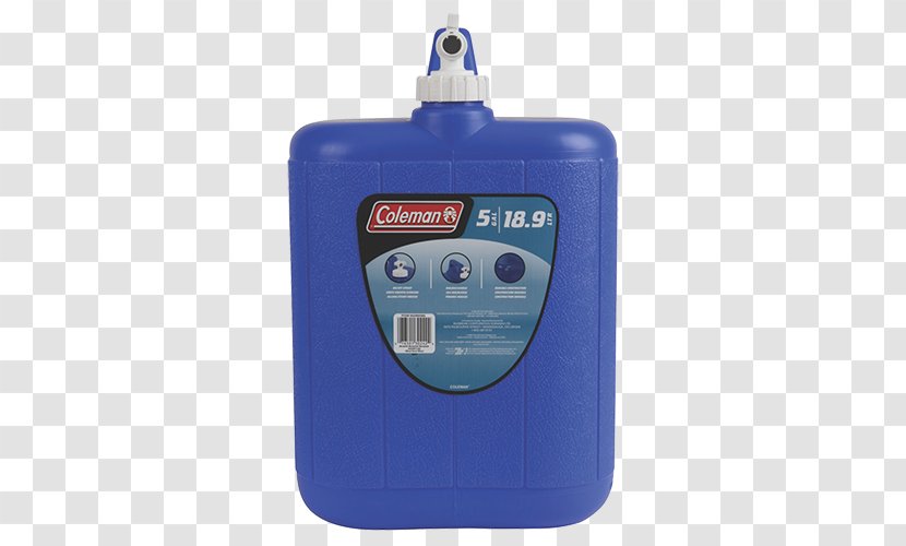 Coleman Company Tap 5 Gallon Beverage Cooler Jug - Plastic - Water Transparent PNG