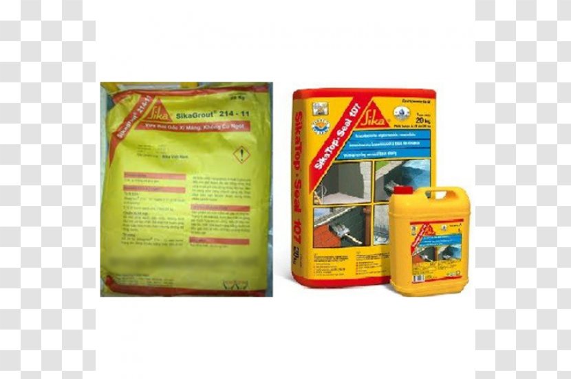 Sika AG Concrete Waterproofing Mortar Cement - Architectural Engineering Transparent PNG