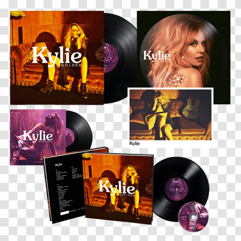Golden Album Dancing Phonograph Record LP - Silhouette - Kylie Minogue Transparent PNG