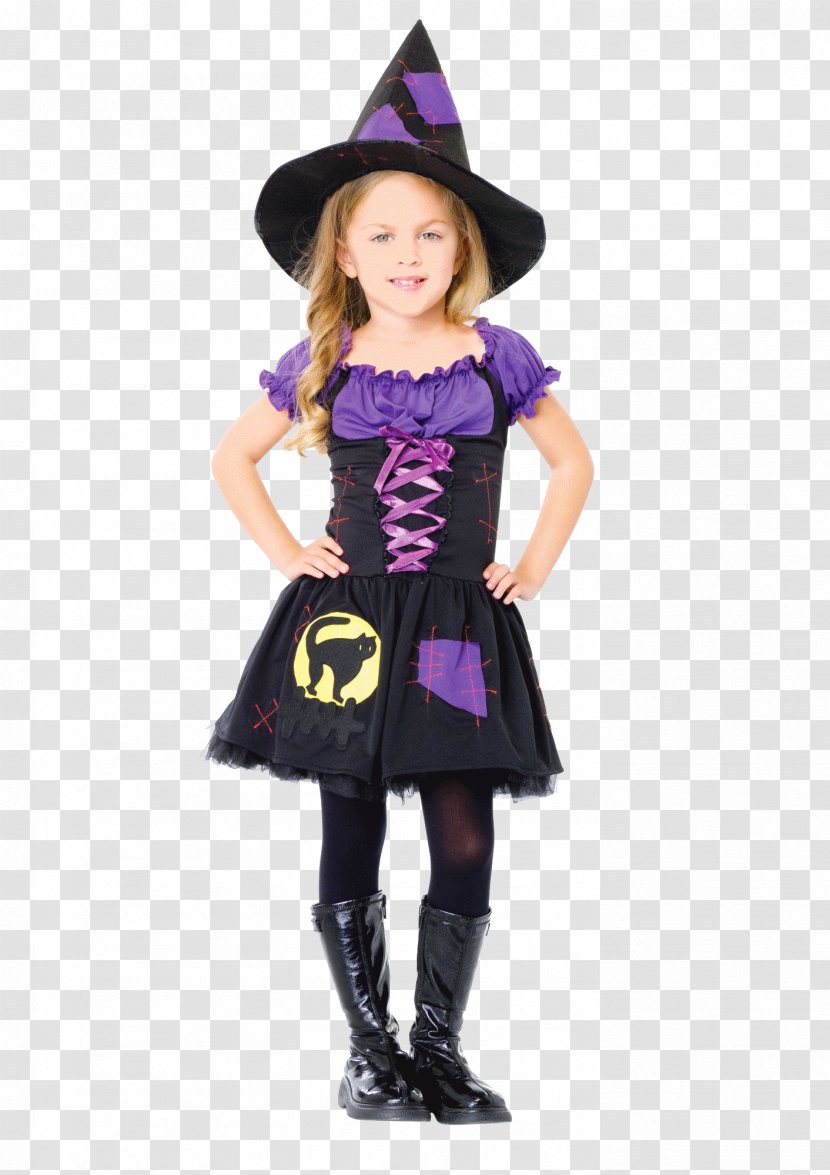 Cat Halloween Costume Child - Witchcraft - Witch Transparent PNG