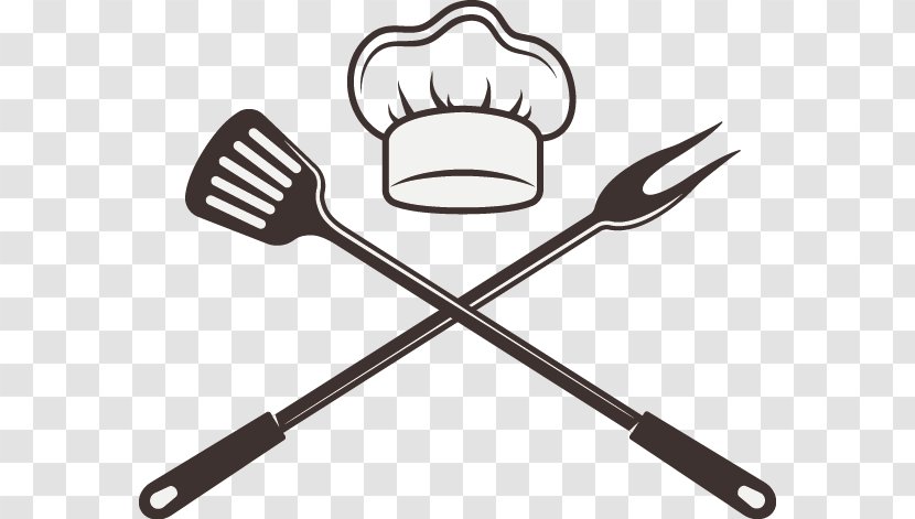 Barbecue Chef Hat - Vector Fork Transparent PNG