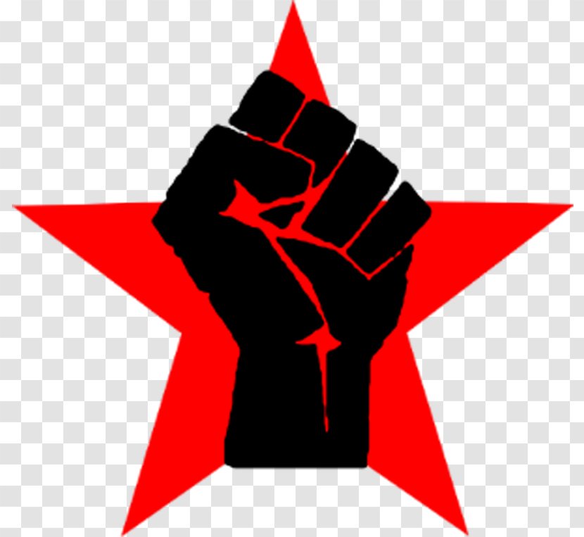 Black Panther Party United States African American Raised Fist - Red Transparent PNG