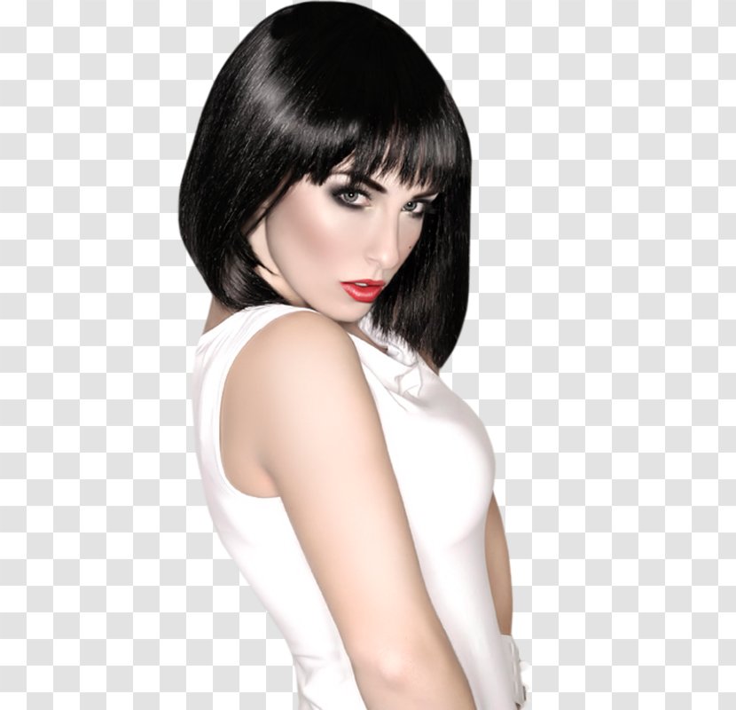 Painting Woman Fashion Female Bangs - Silhouette Transparent PNG