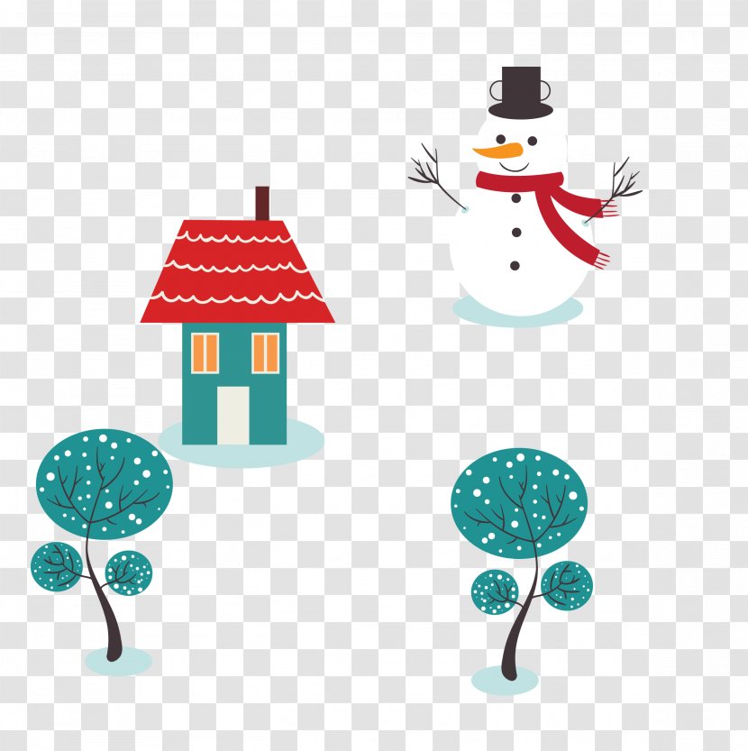 Snowman Coloring Book Winter - Tree House Transparent PNG
