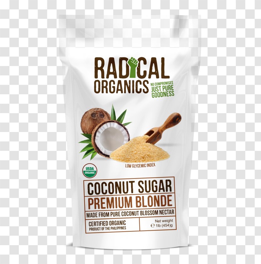 Organic Food Natural Foods Coconut Sugar Flavor - Vegetarian Transparent PNG
