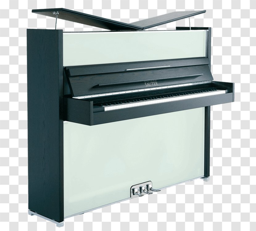 Digital Piano Electric Player Spinet Carl Sauter Pianofortemanufaktur - Silhouette - Upright Transparent PNG