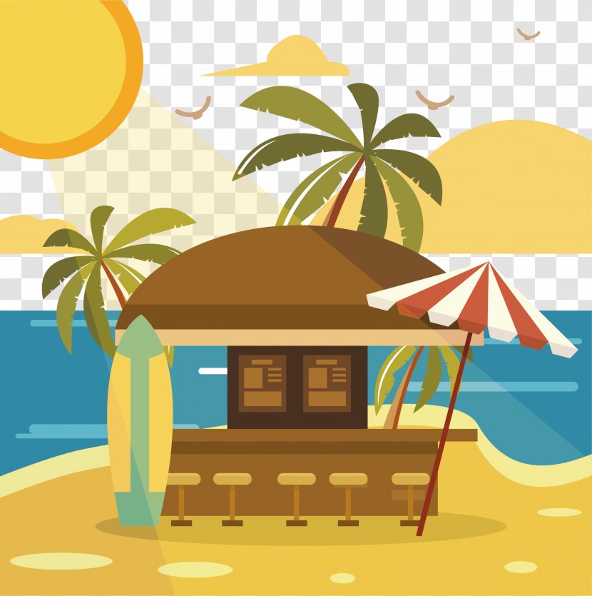 Euclidean Vector Beach Bar - Plot - Summer Resort Transparent PNG