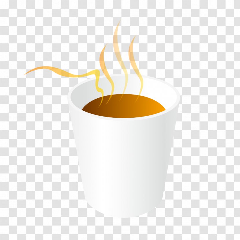 Coffee Cup Yellow - Aroma Graphics Transparent PNG