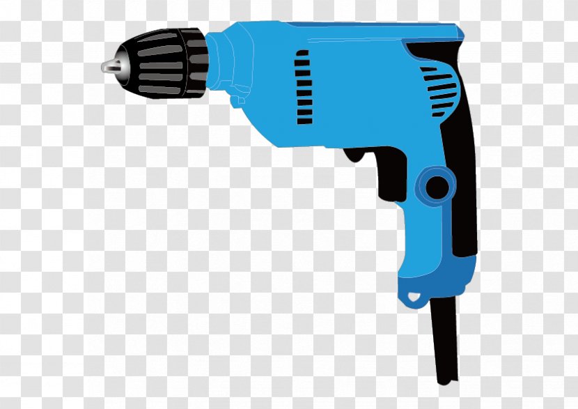 Hand Tool Power Drill - Vector Brick Transparent PNG