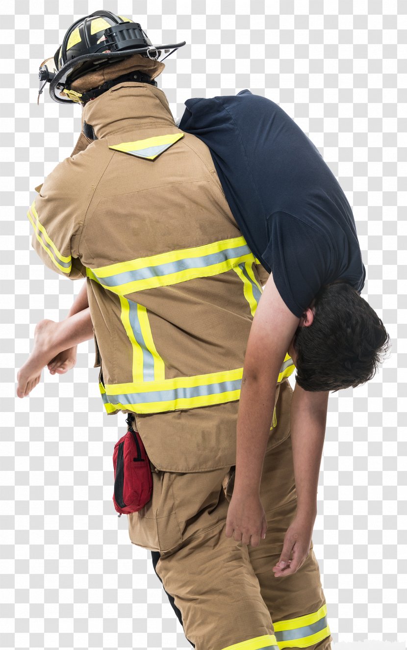 Firefighter Rescue Fireman's Carry Firefighting Fire Engine - Firefighters Transparent PNG