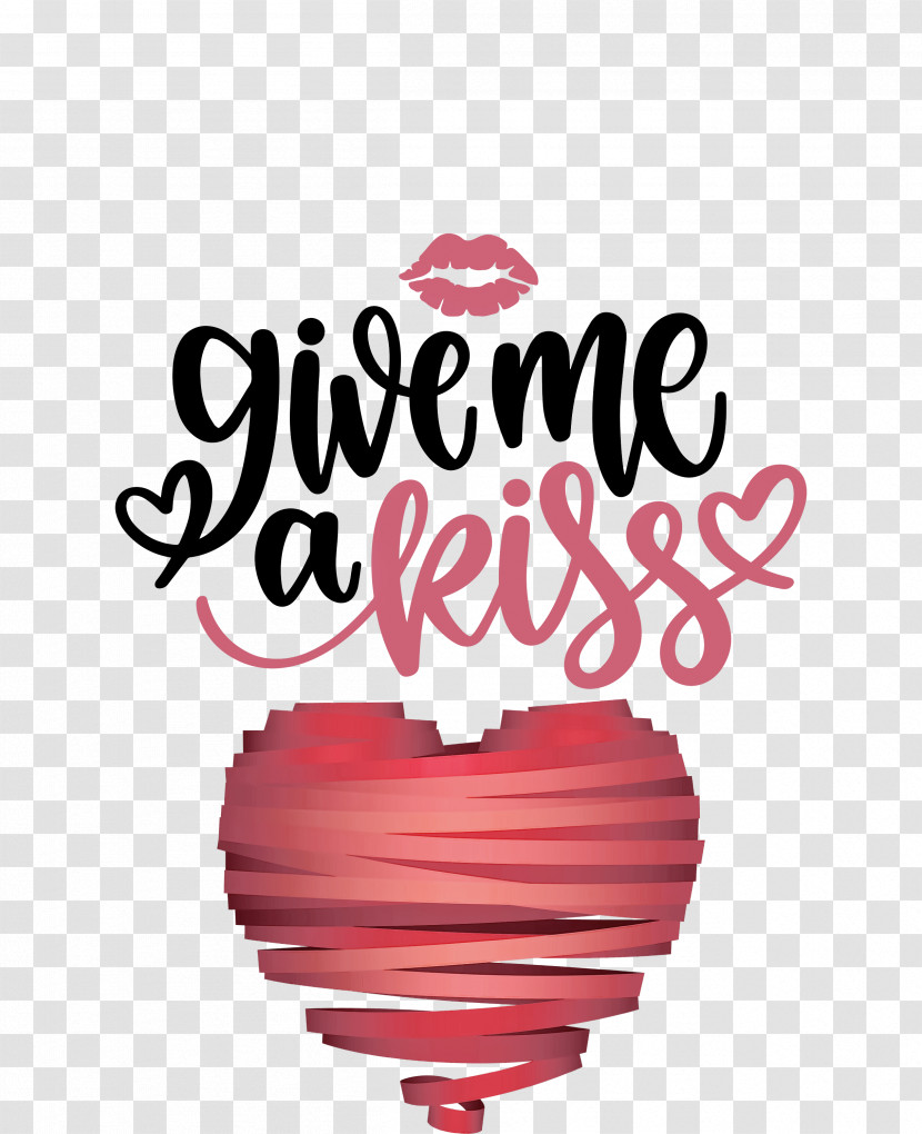 Give Me A Kiss Valentines Day Love Transparent PNG