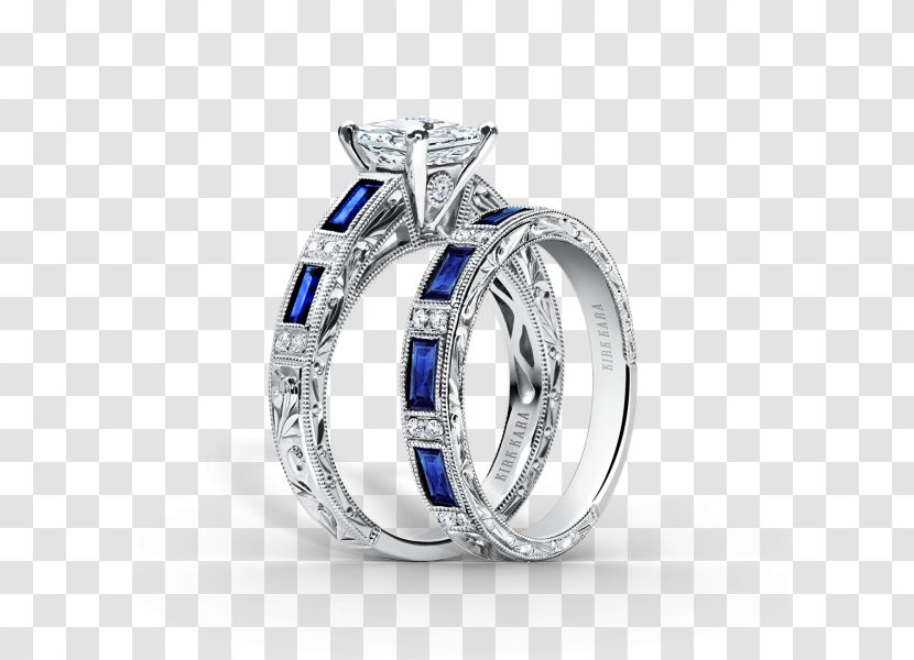 Engagement Ring Wedding Sapphire Diamond - Metal - Weddings Rings Transparent PNG