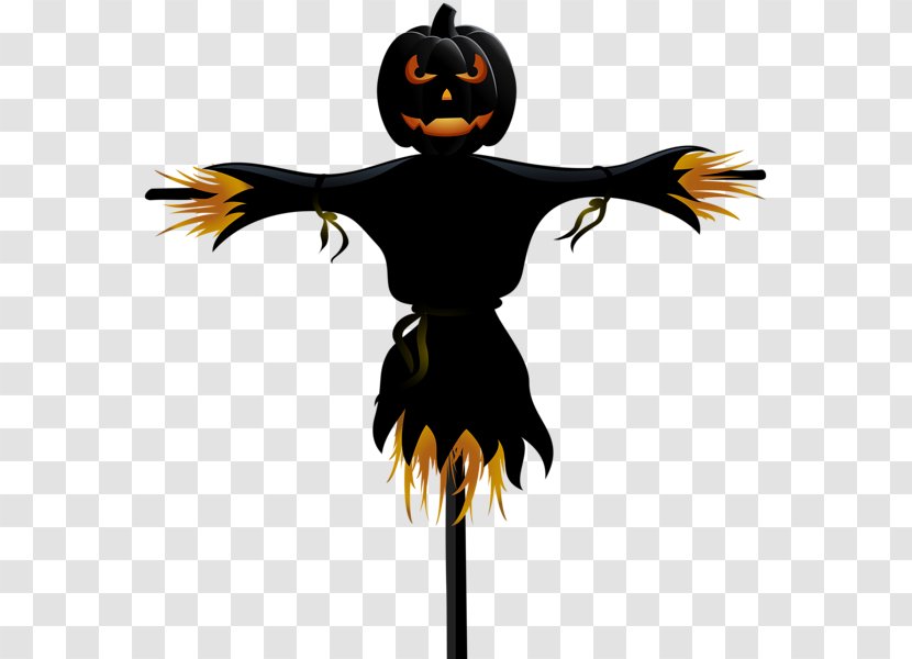 Scarecrow Halloween Clip Art - Bird - Creative Pumpkin Transparent PNG