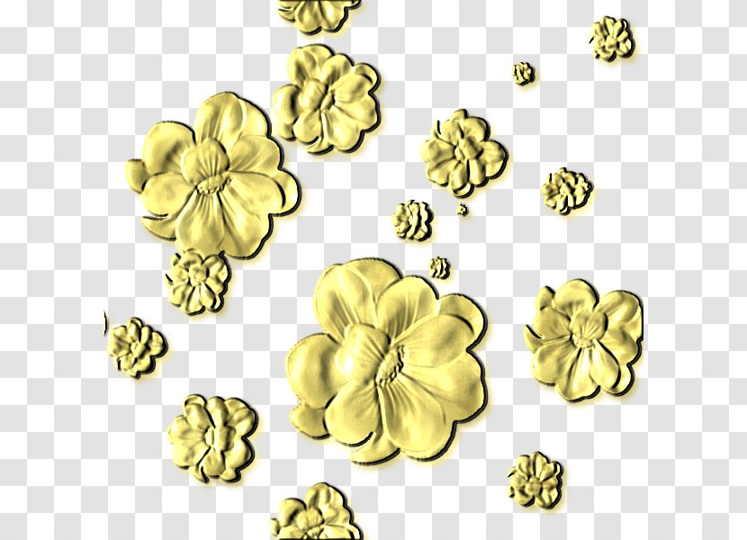Cut Flowers Material 01504 Body Jewellery - Yellow Transparent PNG