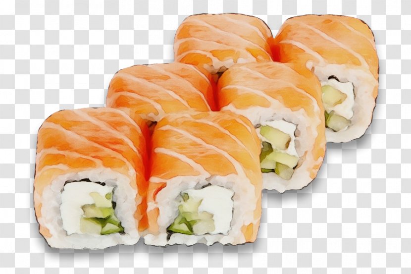Sushi - Dish - Smoked Salmon Transparent PNG