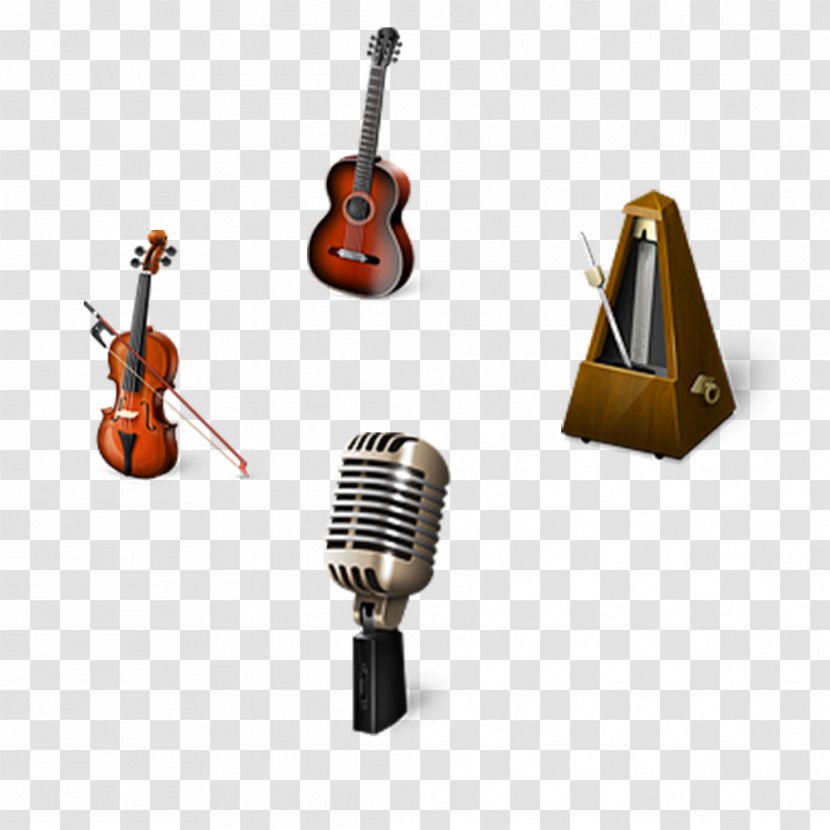 Ukulele Acoustic Guitar Clef Icon - Frame - Classical Instruments,microphone Transparent PNG