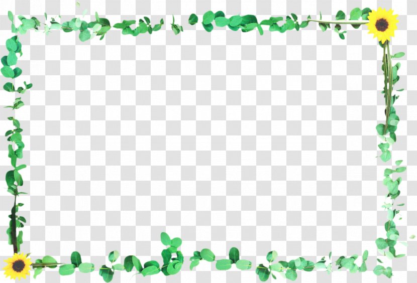 Floral Background Frame - Rectangle - Picture Transparent PNG