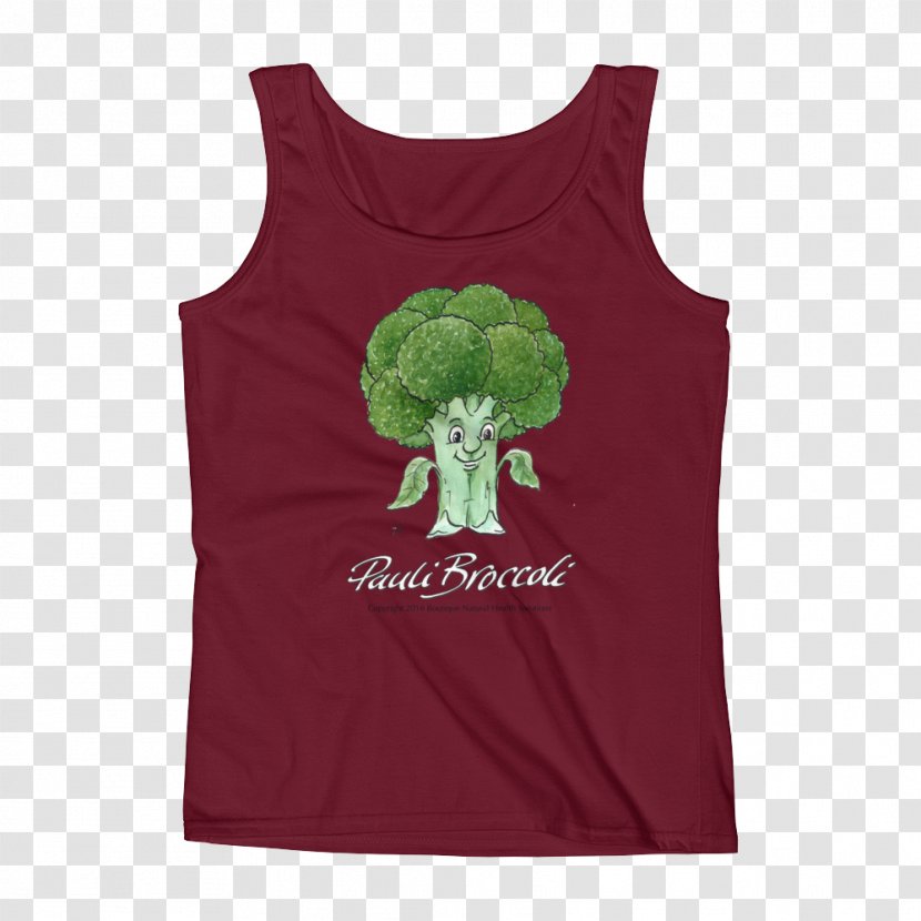 T-shirt Sleeveless Shirt Top - Hoodie - Broccoli Transparent PNG