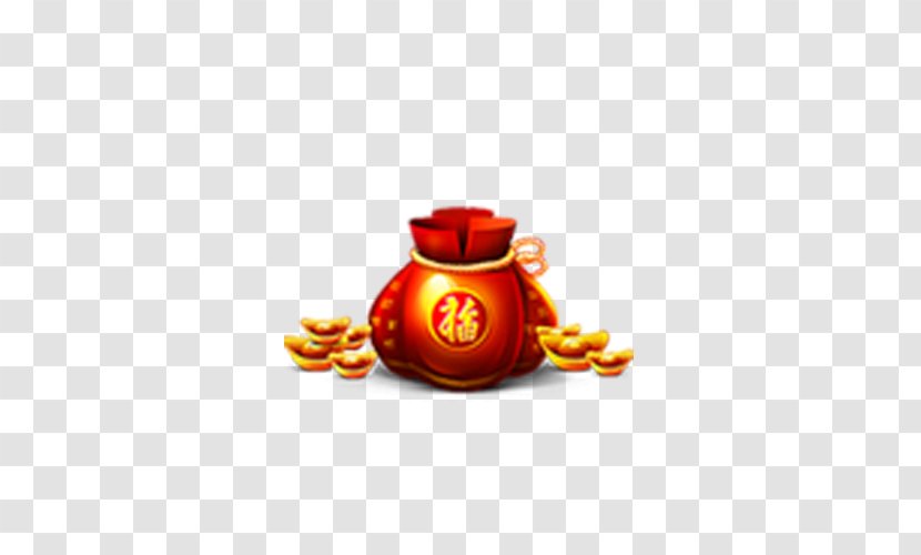Bag Chinese New Year Mace Icon - Fu - Purse Transparent PNG