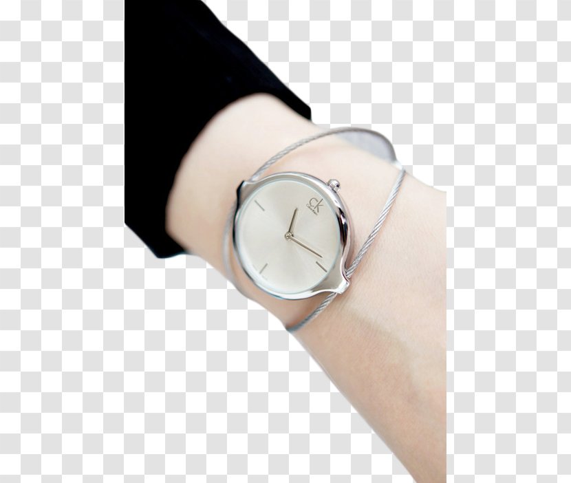 Watch Clock Strap Icon - Female Profile Transparent PNG