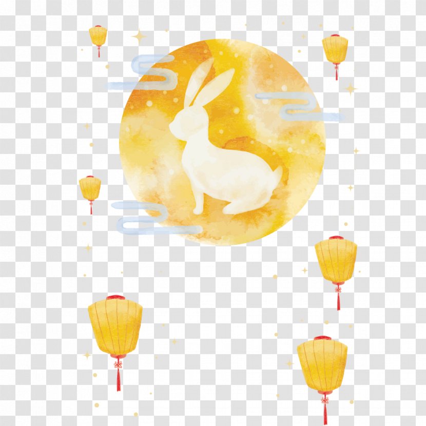 Mooncake Mid-Autumn Festival Moon Rabbit - Midautumn - Mid Autumn Material Transparent PNG