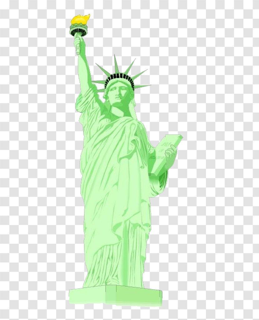 Statue Of Liberty - Black And White - Tree Transparent PNG