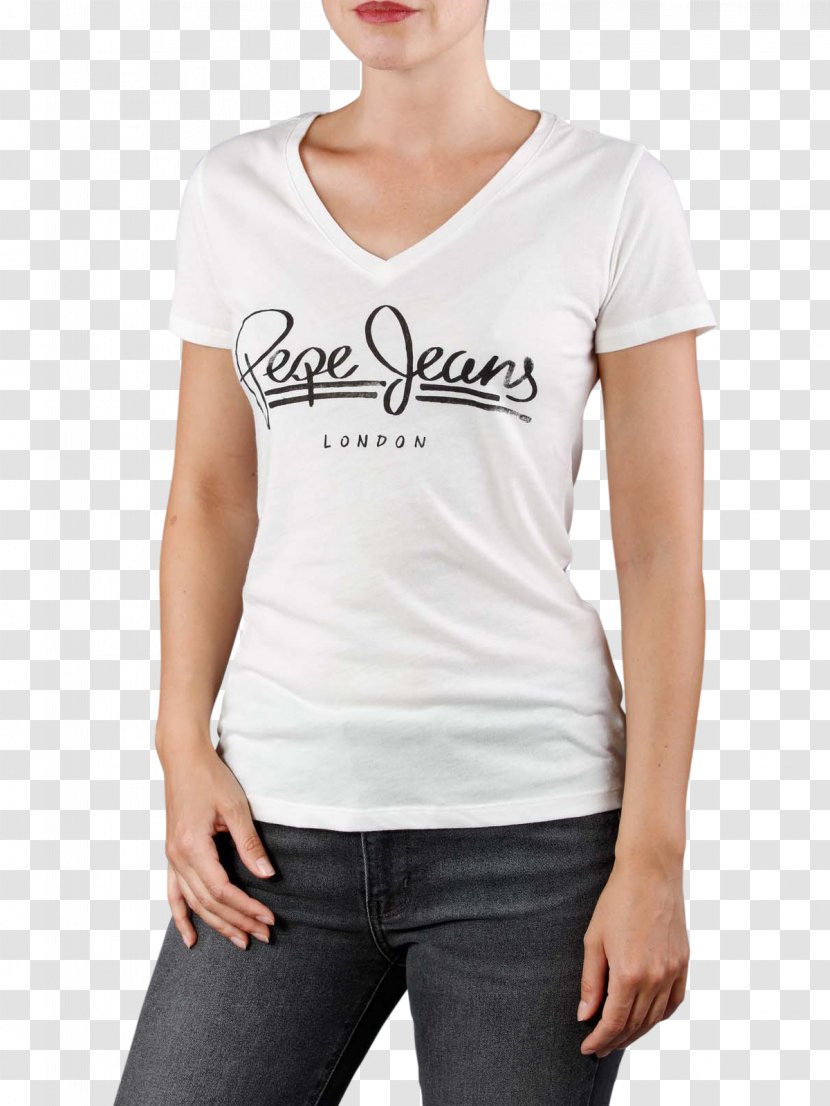 T-shirt Pepe Jeans Clothing Sleeve - Neck Transparent PNG