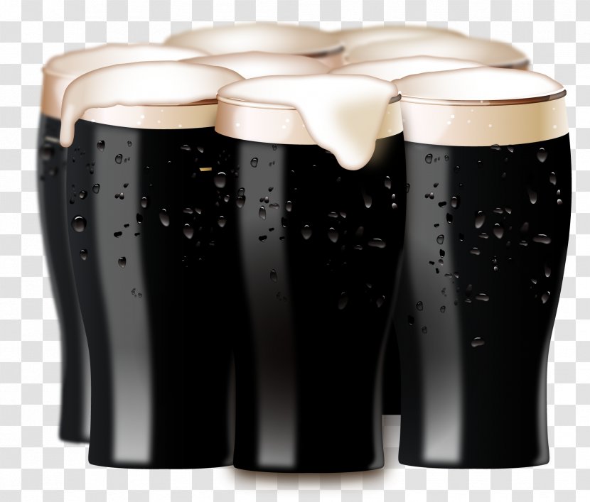 Beer Oktoberfest Schwarzbier - Pint - Vector Black Transparent PNG