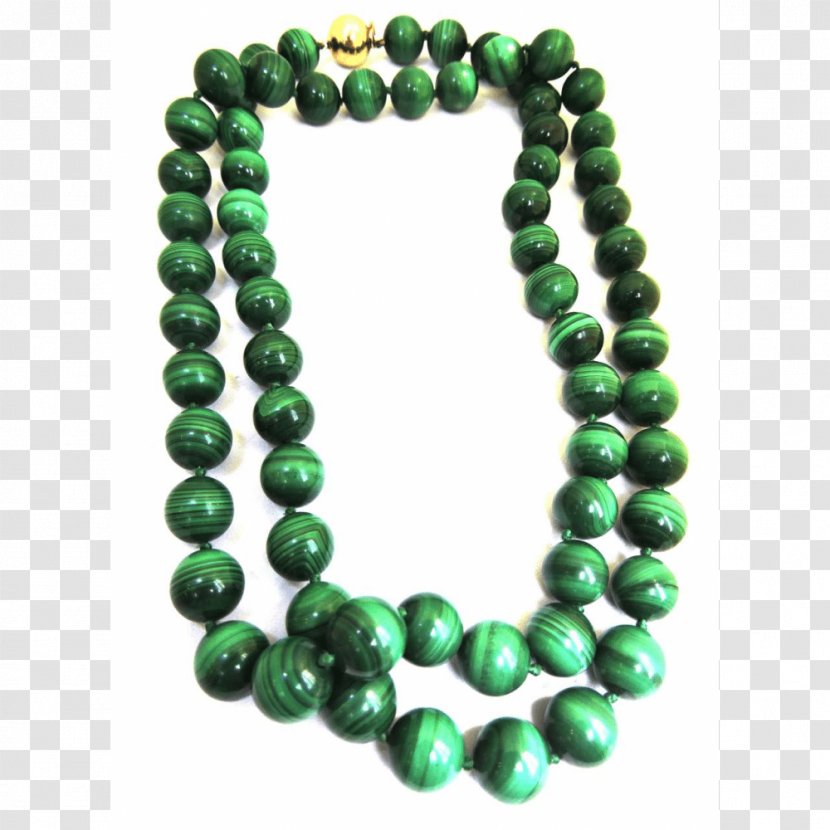 Emerald Jade Bead Necklace - Jewellery - Gold Beads Transparent PNG
